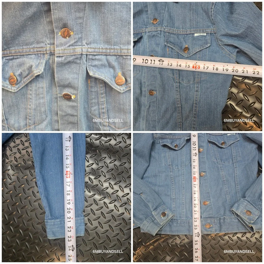 Vintage Horizon Sportswear Chevy Cheyenne Truck Denim Jacket Made in USA Size 40